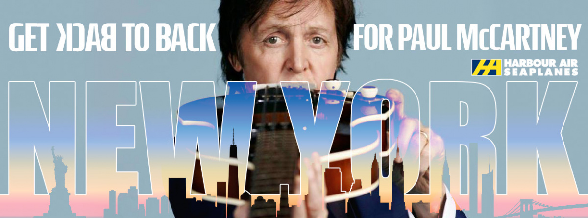 Get Back to Back for Paul McCartney - Win a Roundtrip on Harbour Air!